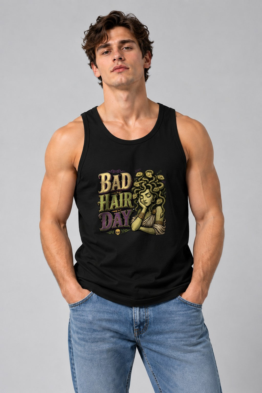 Medusa Bad Hair Day Greek Mythology Humor
