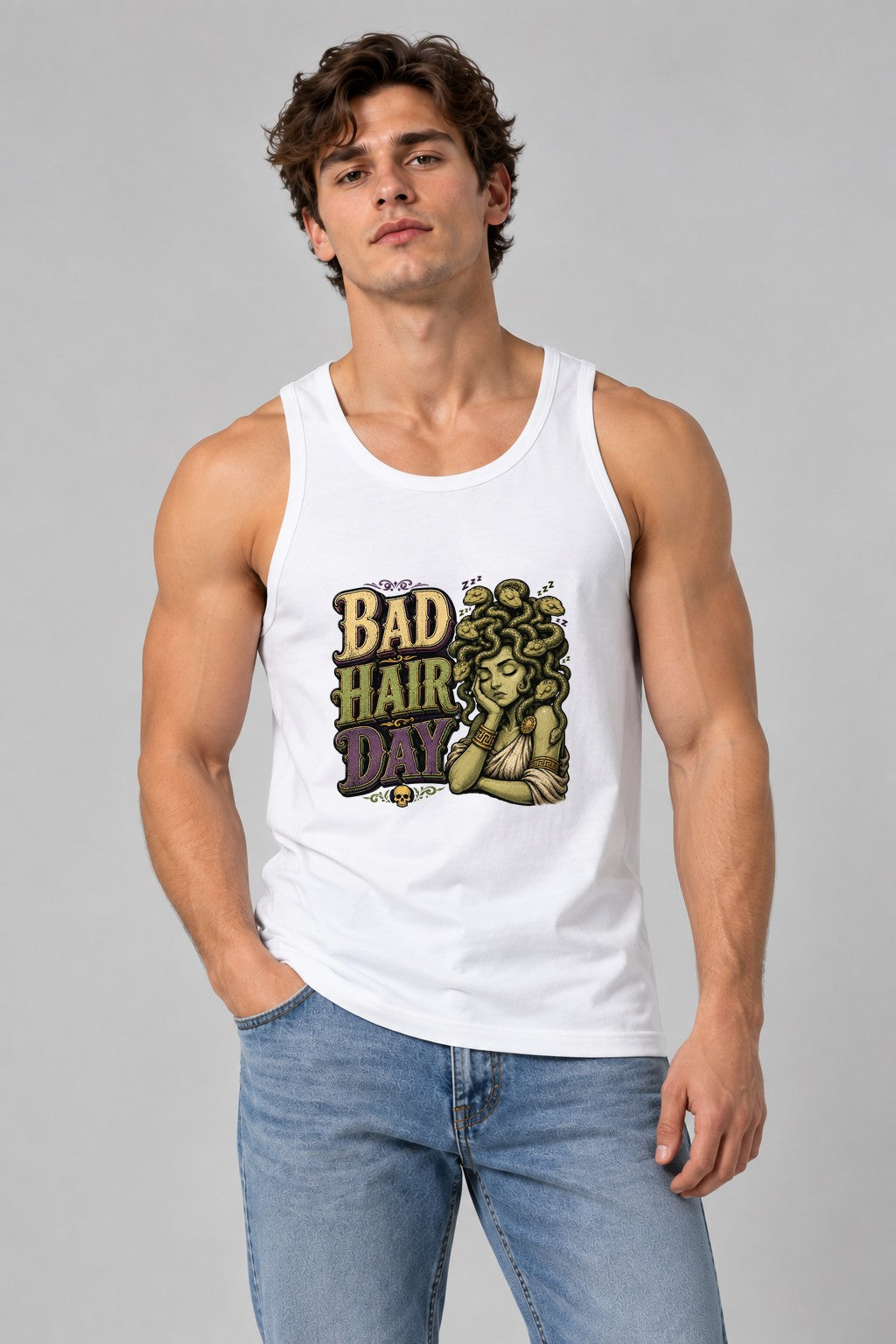 Medusa Bad Hair Day Greek Mythology Humor