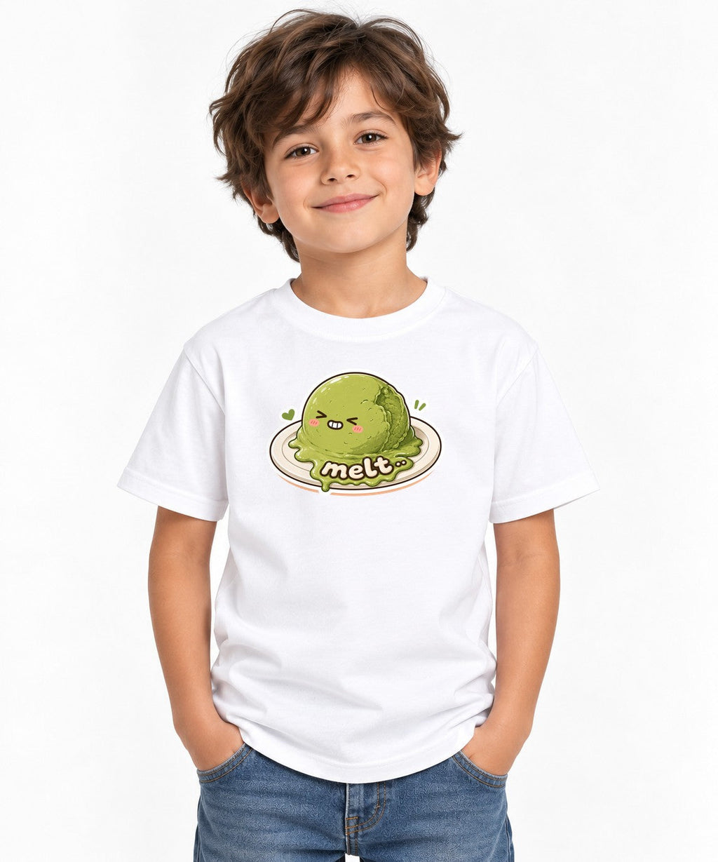 Melt - Cute Melting Matcha Ice Cream Summer Humor Graphic product image 1