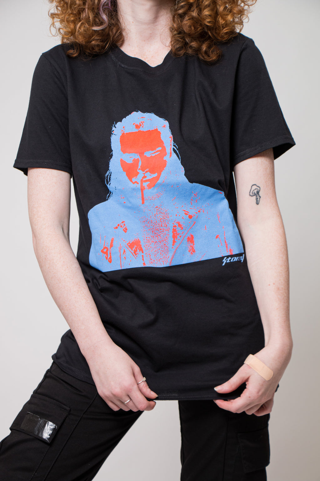 Post Malone Red and Blue Photo T Shirt product image 2