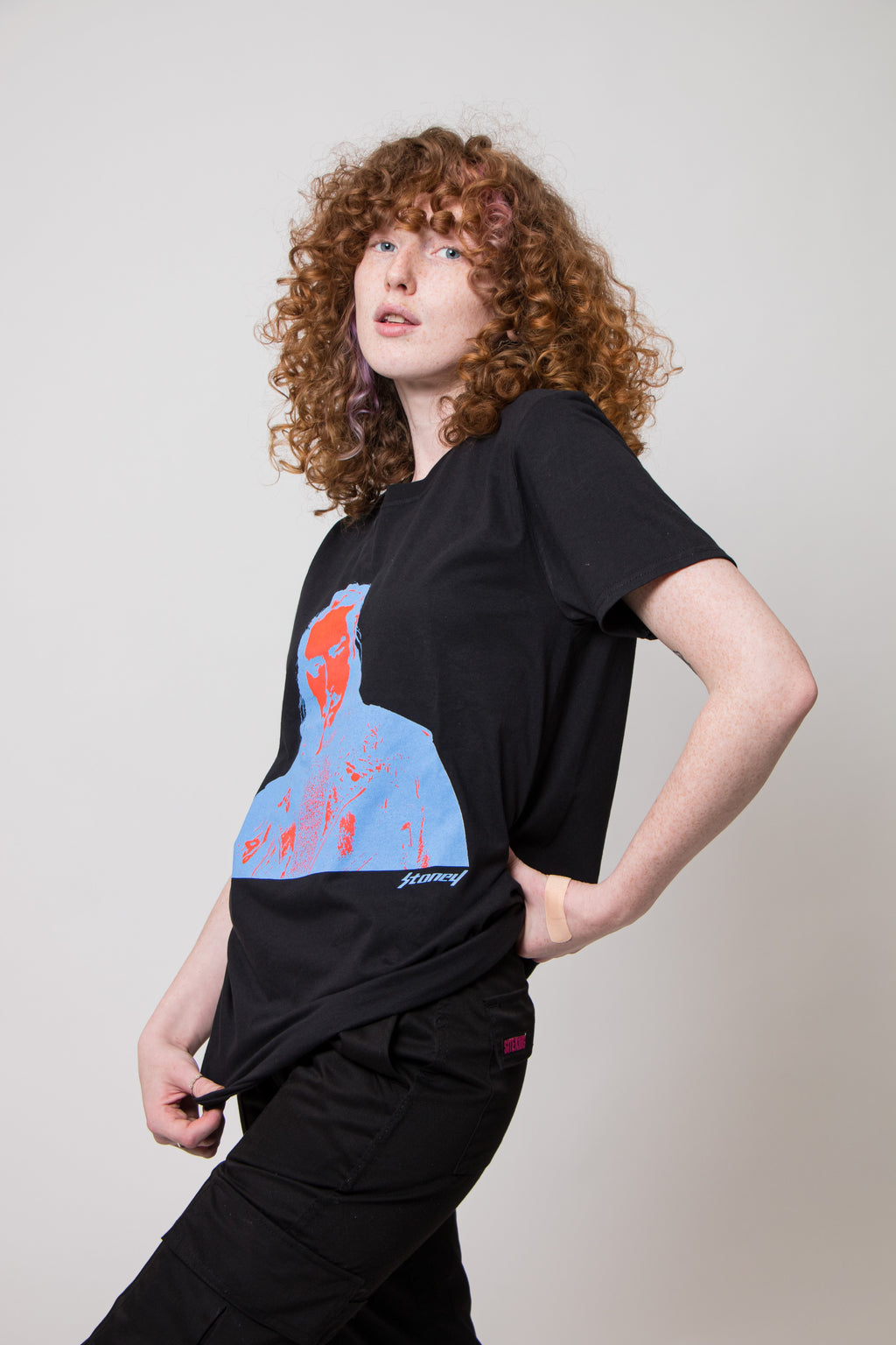 Post Malone Red and Blue Photo T Shirt product image 3