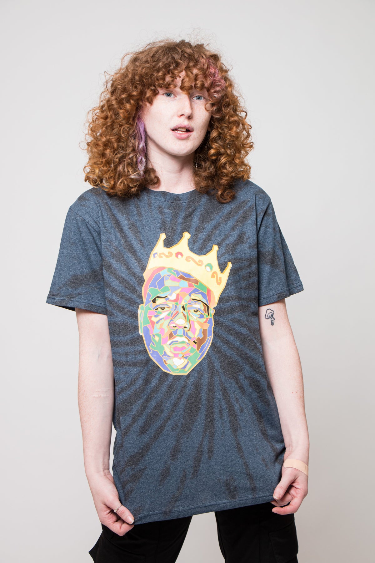 Biggie Smalls Crown Logo Tie Dye T Shirt product image 1