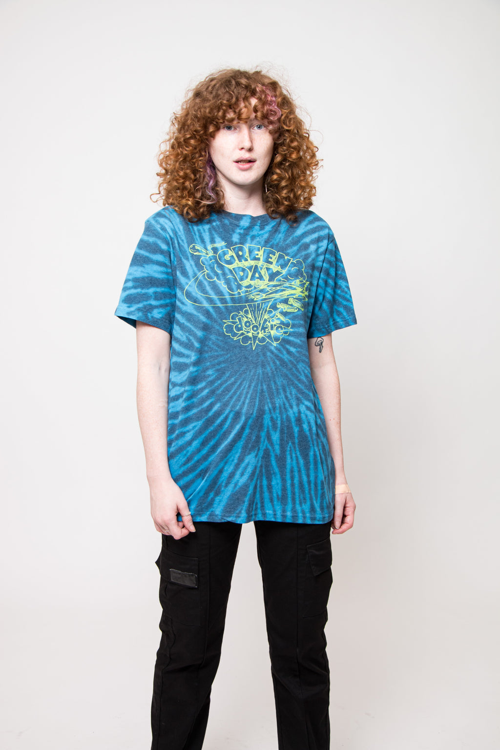 Green Day Dookie Line Art Tie Dye T Shirt product image 1