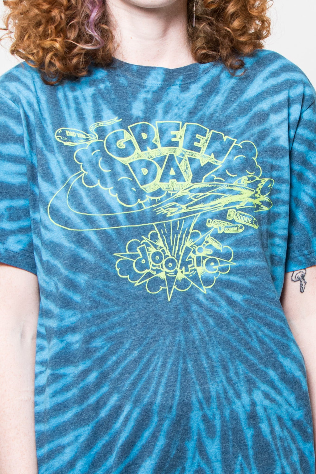 Green Day Dookie Line Art Tie Dye T Shirt product image 2