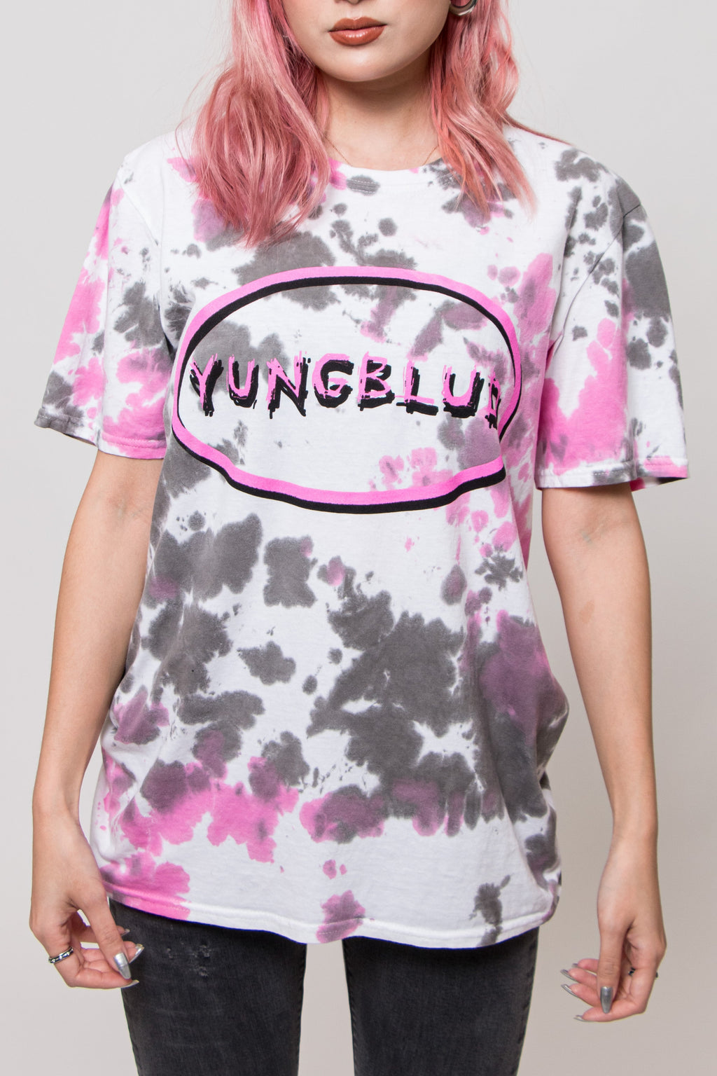 Yungblud Scratch Oval Dip Dye T Shirt product image 2
