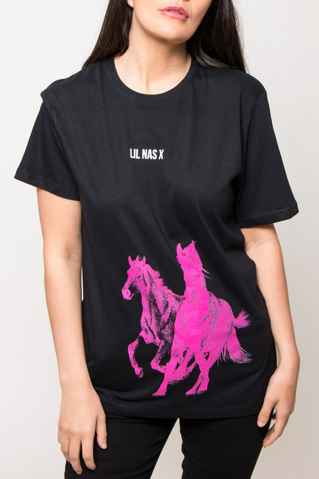 Lil Nas X Pink Horses T Shirt product image 2