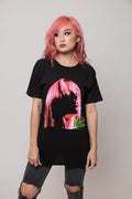 Billie Eilish Neon Shadow Pink T Shirt product image 1