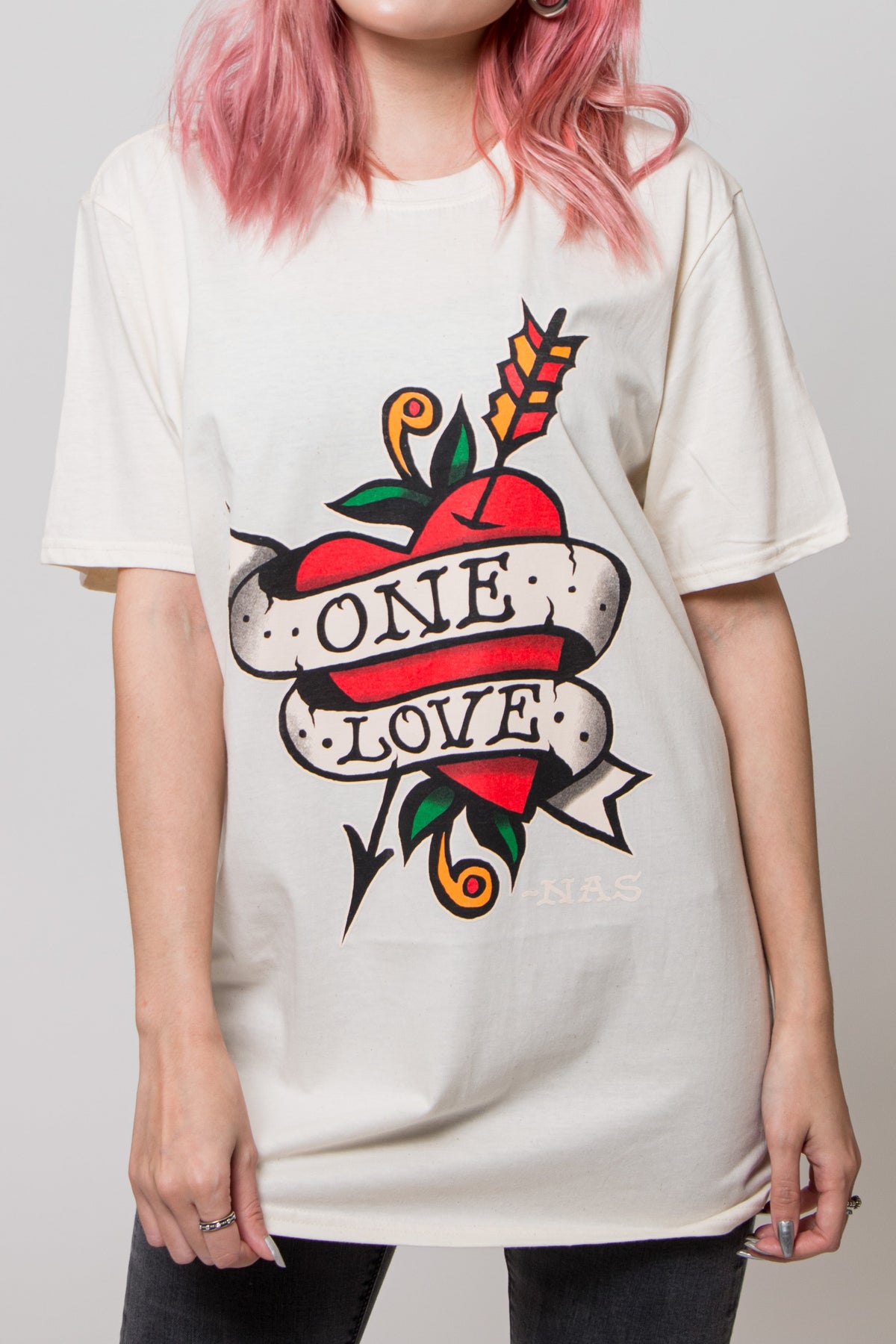 Nas One Love Tattoo T Shirt product image 2