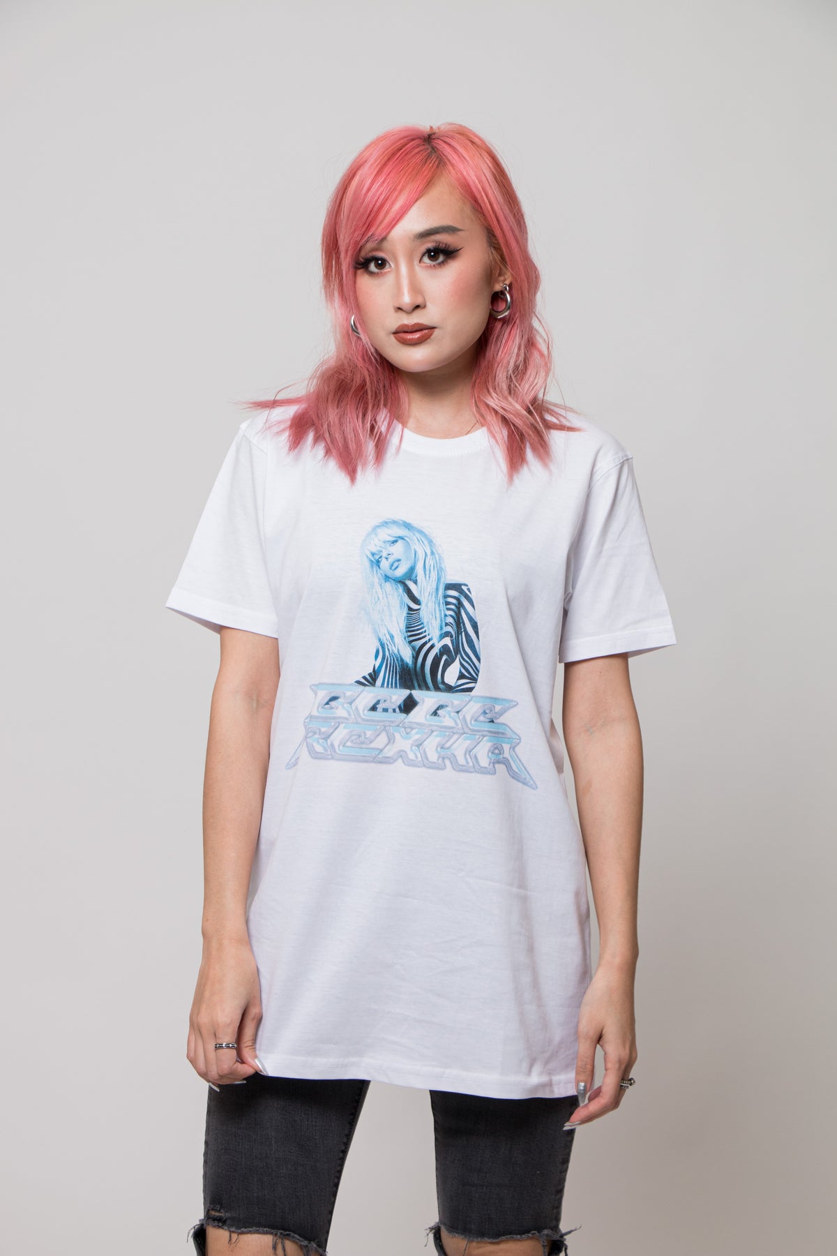 Bebe Rexha Silver Logo T Shirt product image 1