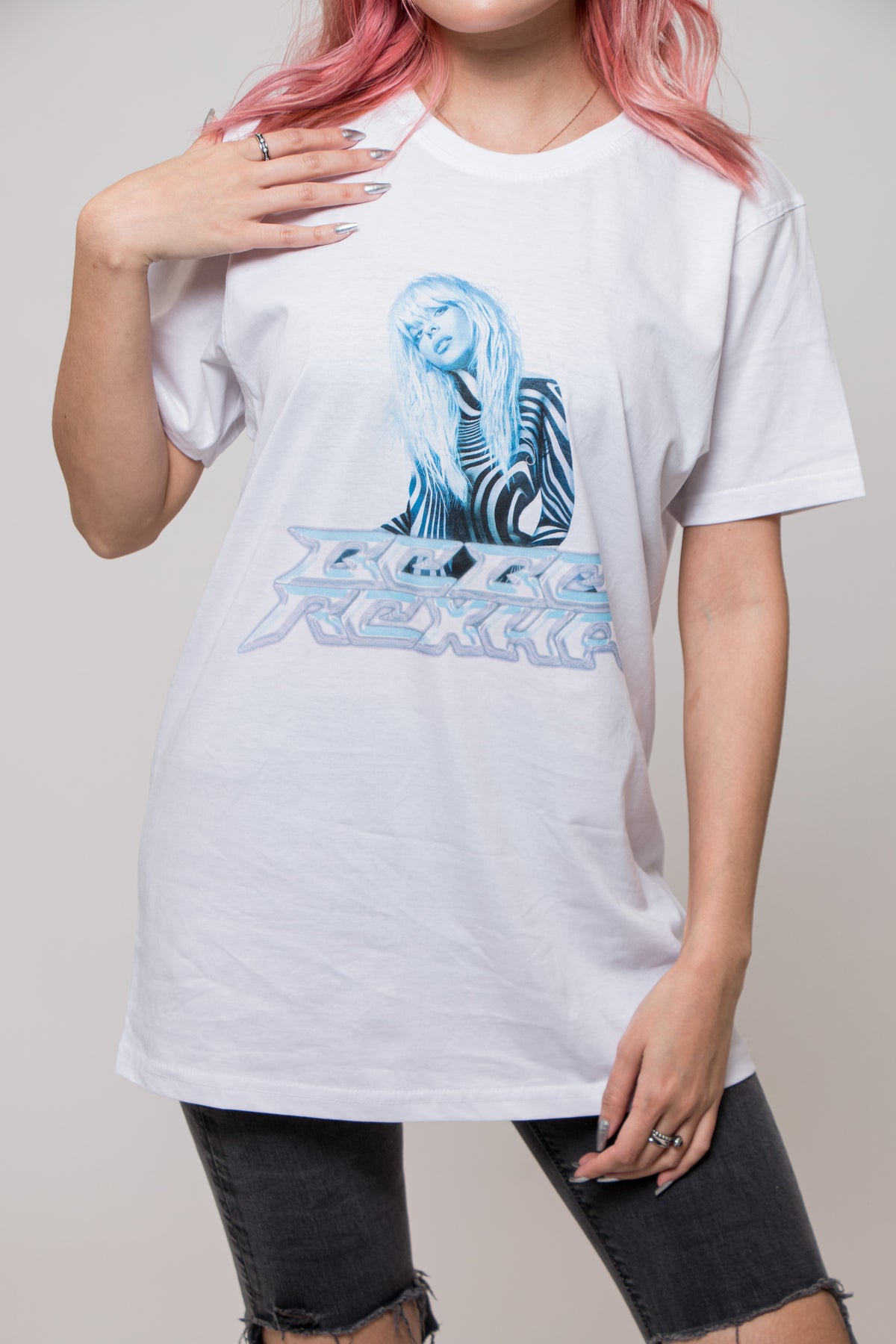 Bebe Rexha Silver Logo T Shirt product image 2