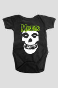 Misfits Skull and Logo Baby Grow