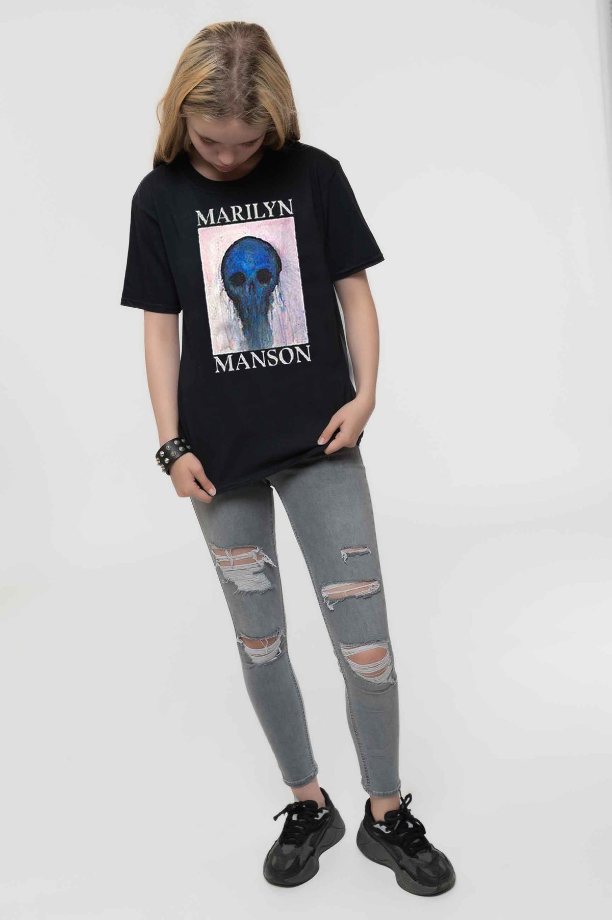 Marilyn Manson Kids Halloween Painted Hollywood T Shirt product image 5