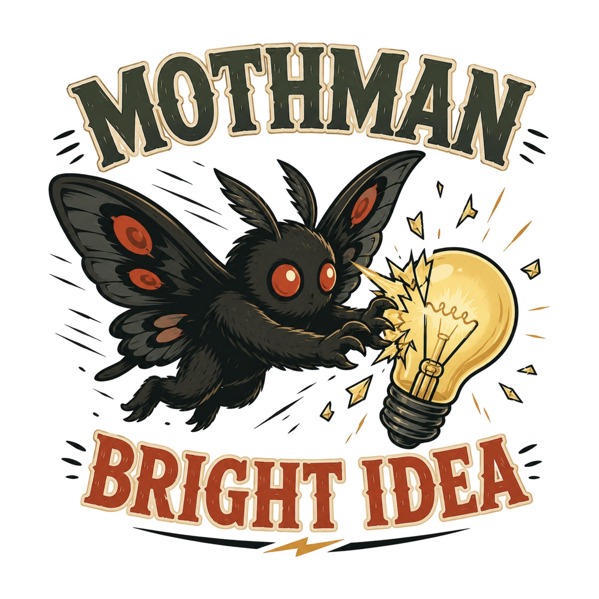 Mothman Bright Idea Light Bulb Cryptid product image 3