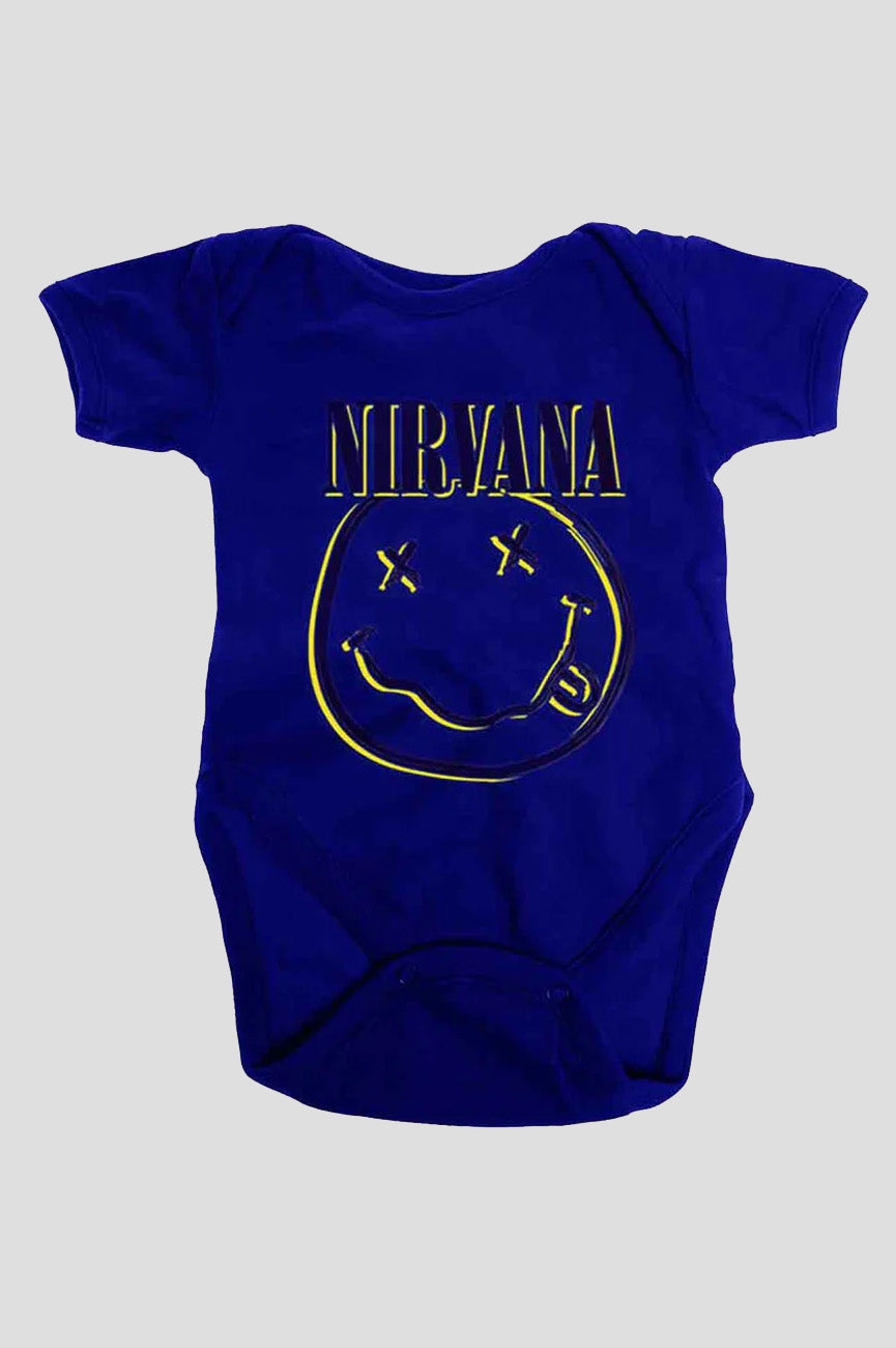 Nirvana Inverse Grunge Smile Baby Grow