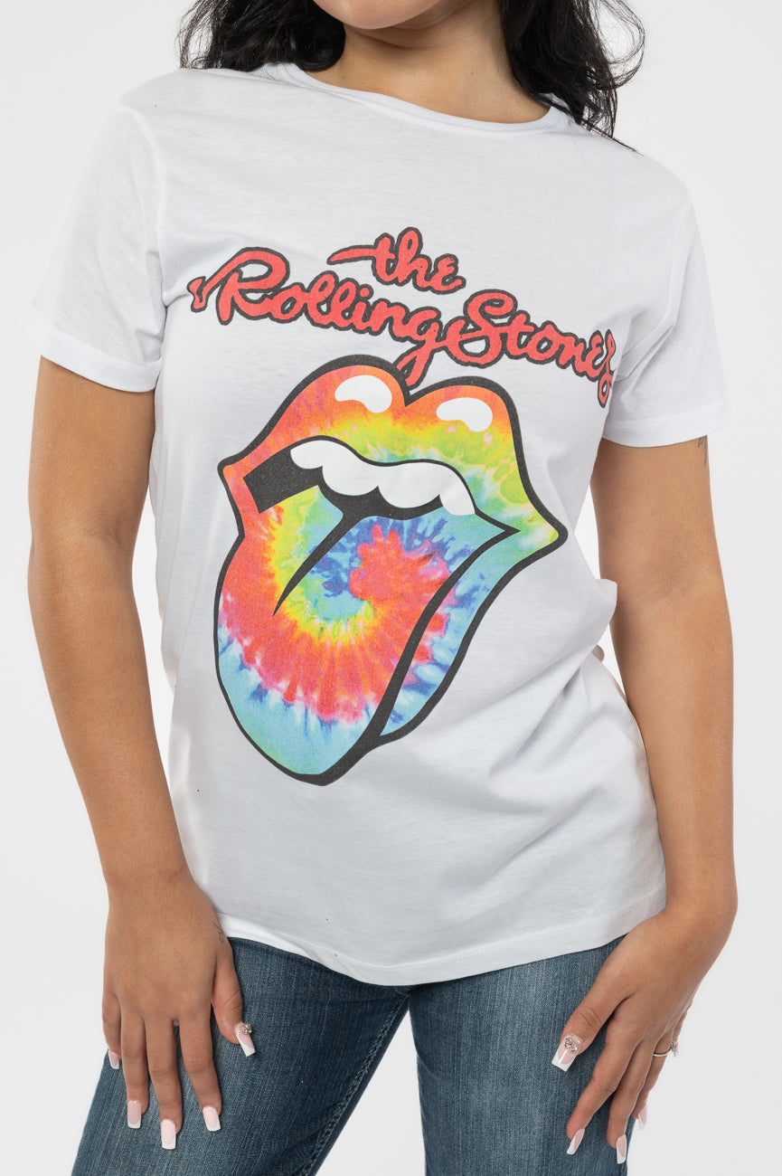 The Rolling Stones Tie Dye Tongue T Shirt product image 3