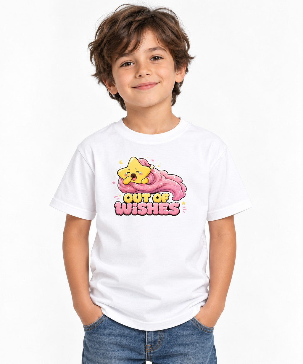 Out Of Wishes - Cute Yawning Shooting Star Tired Graphic product image 1