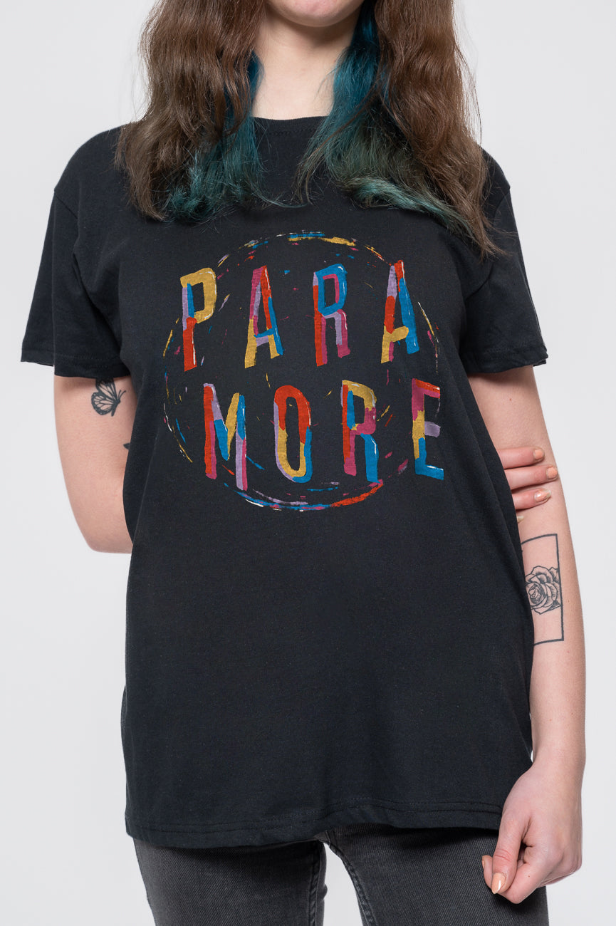 Paramore Spiral Band Logo T Shirt product image 3