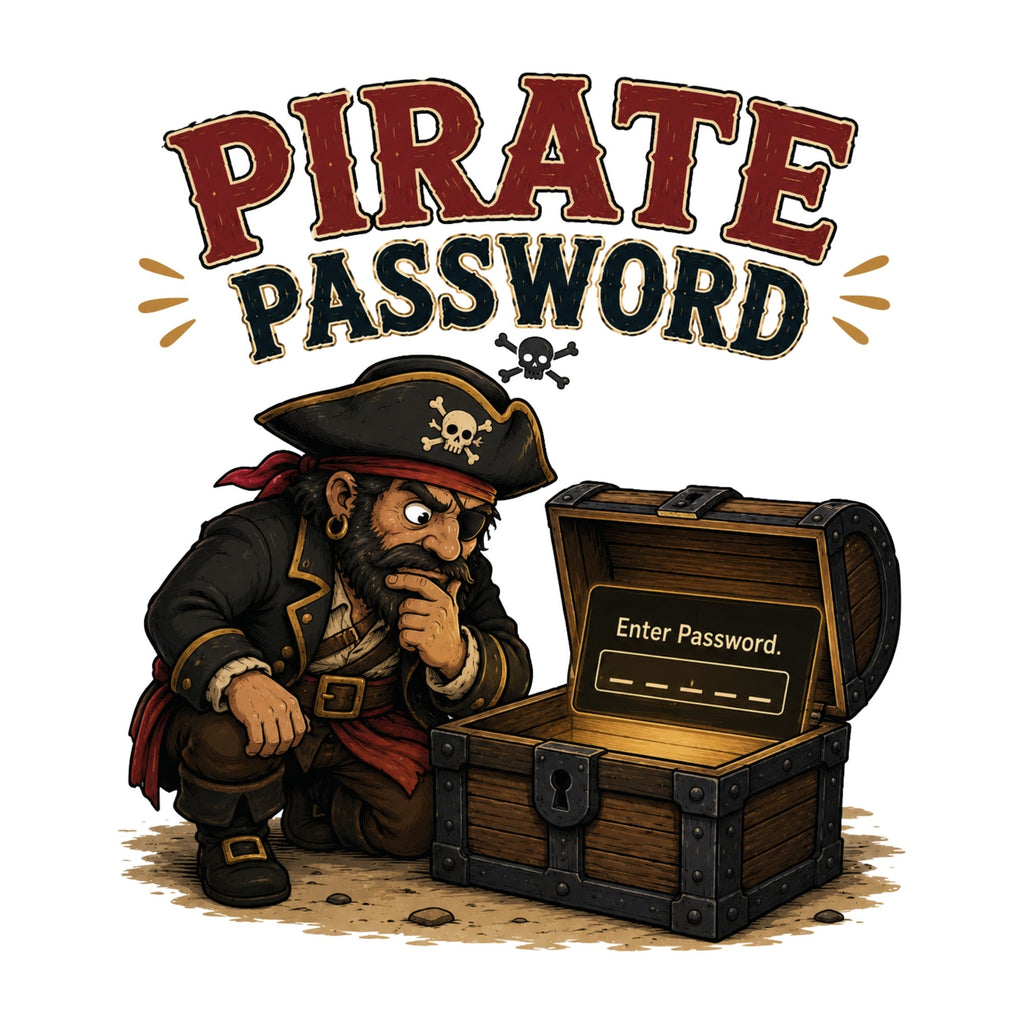 Pirate Password Treasure Chest Security Humor product image 3