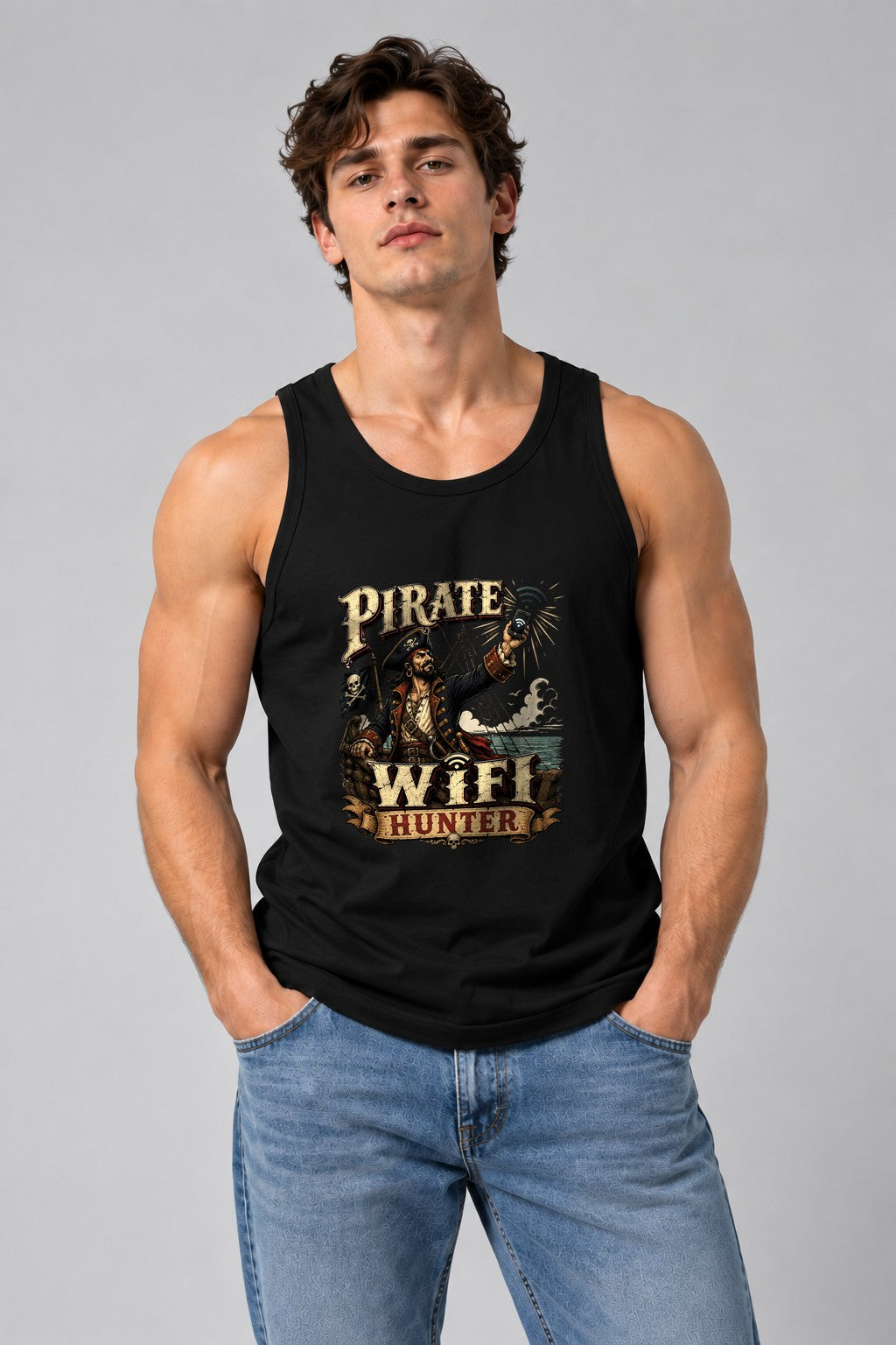 Pirate WiFi Hunter Searching for Signal