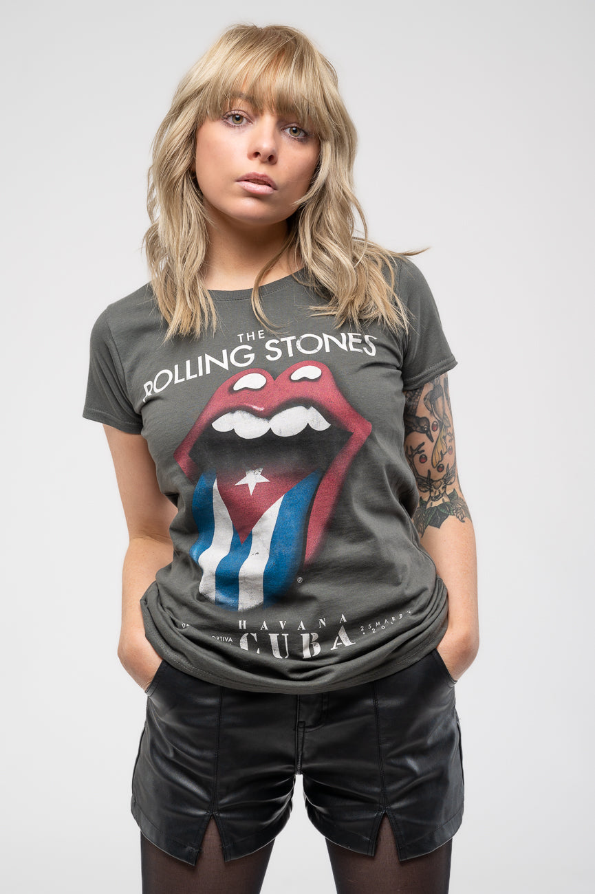 The Rolling Stones Havana Cuba Skinny T Shirt product image 1