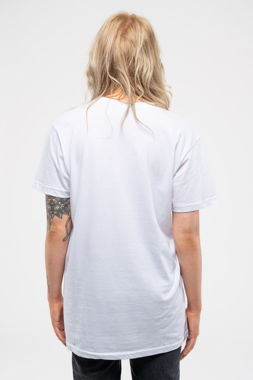 Joy Division Unknown Pleasures Blue on White T Shirt product image 4