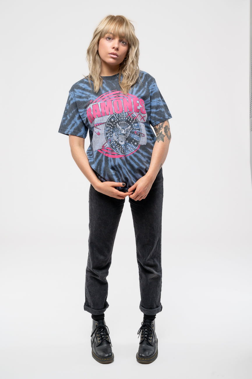 Ramones Punk Patch Dip Dye T Shirt product image 2