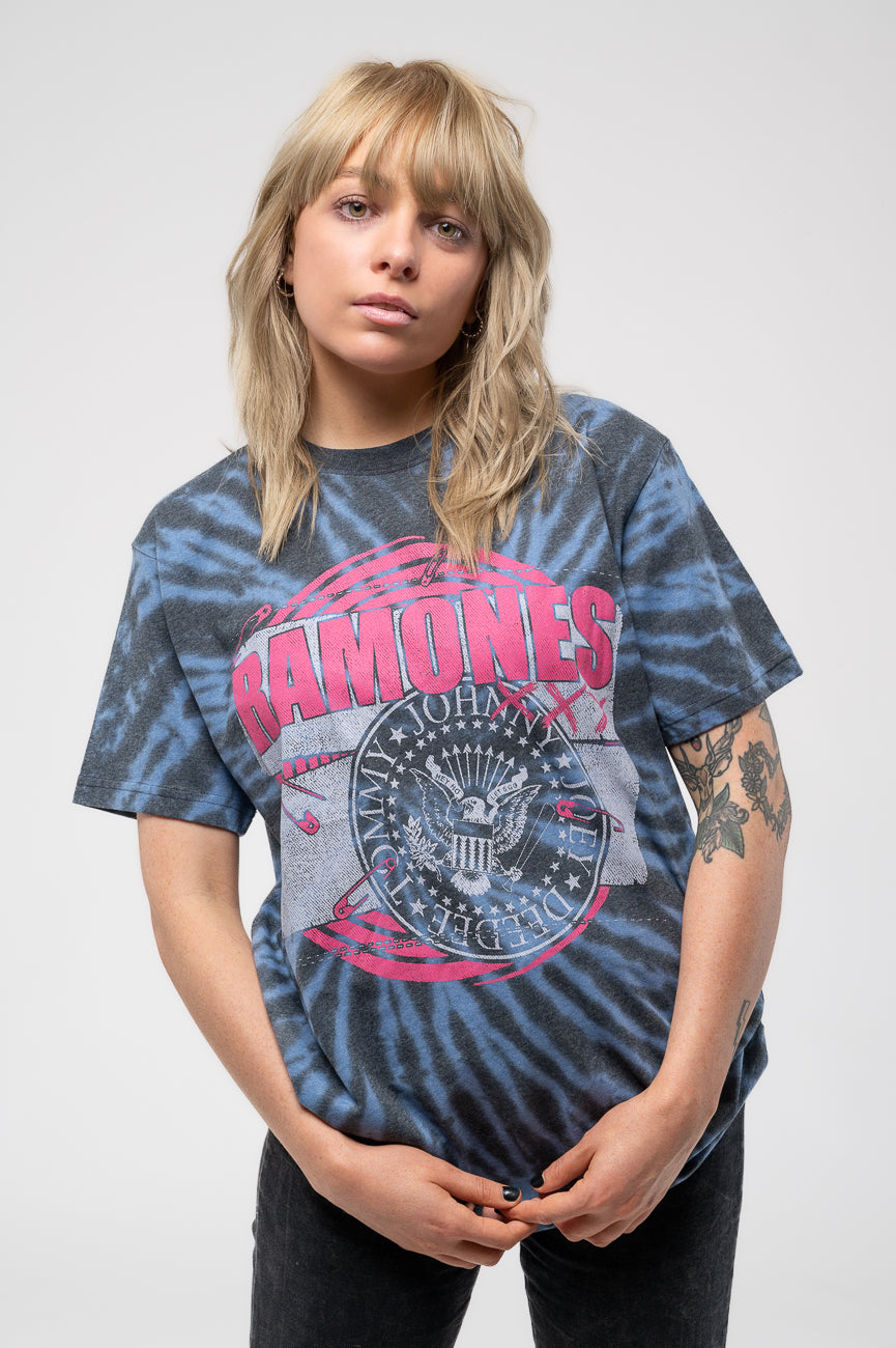 Ramones Punk Patch Dip Dye T Shirt product image 1