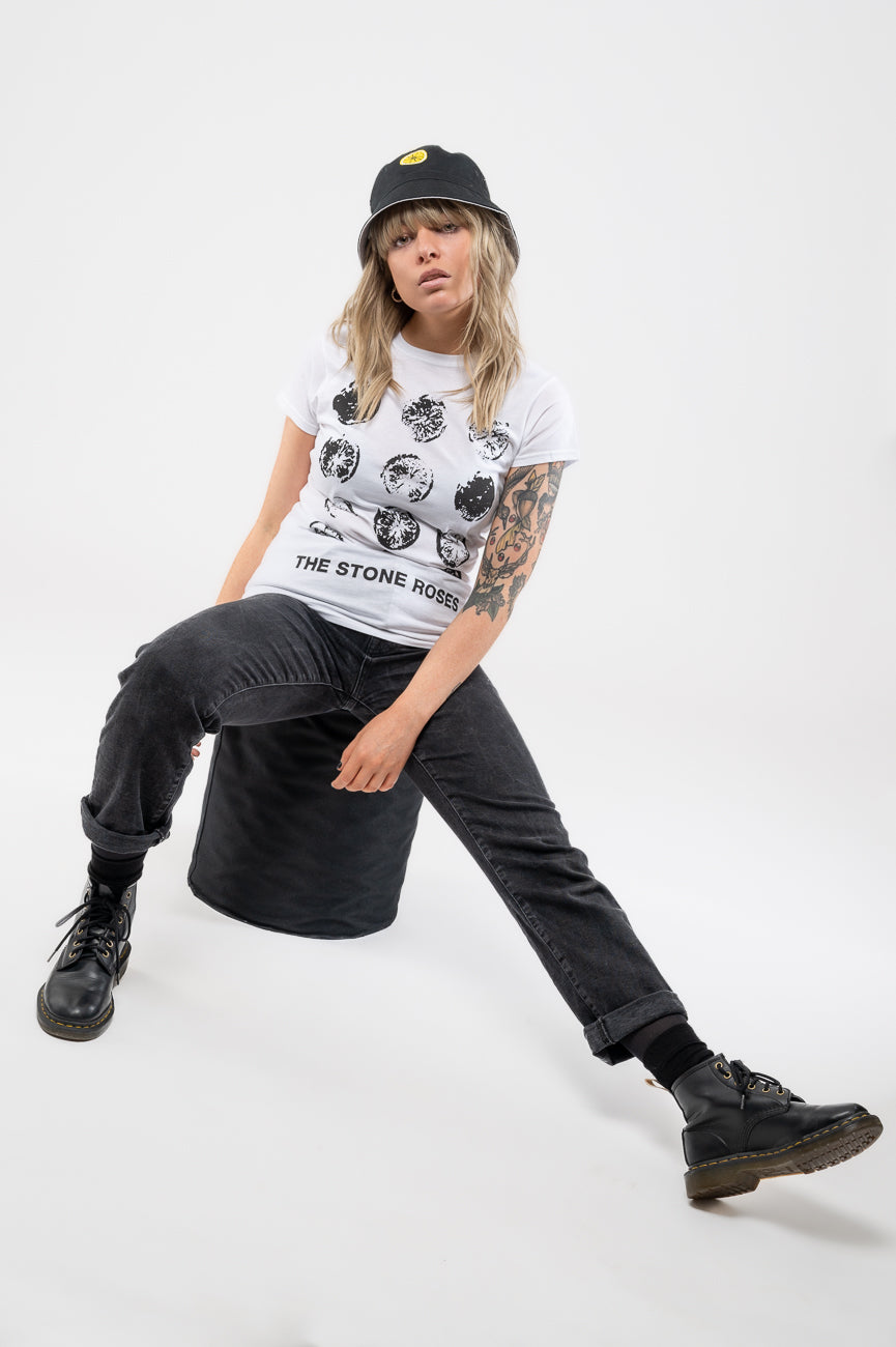 The Stone Roses Lemon Grid Skinny T Shirt product image 5