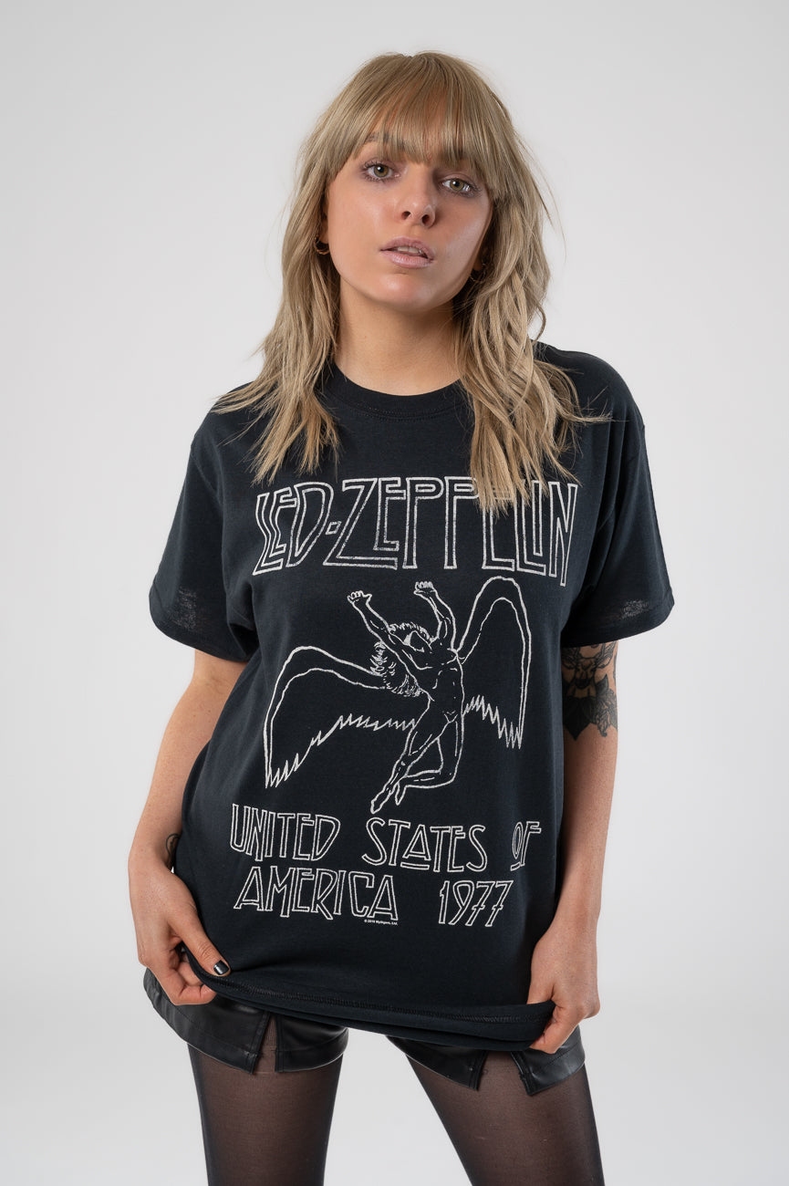 Led Zeppelin USA 77 T Shirt product image 1