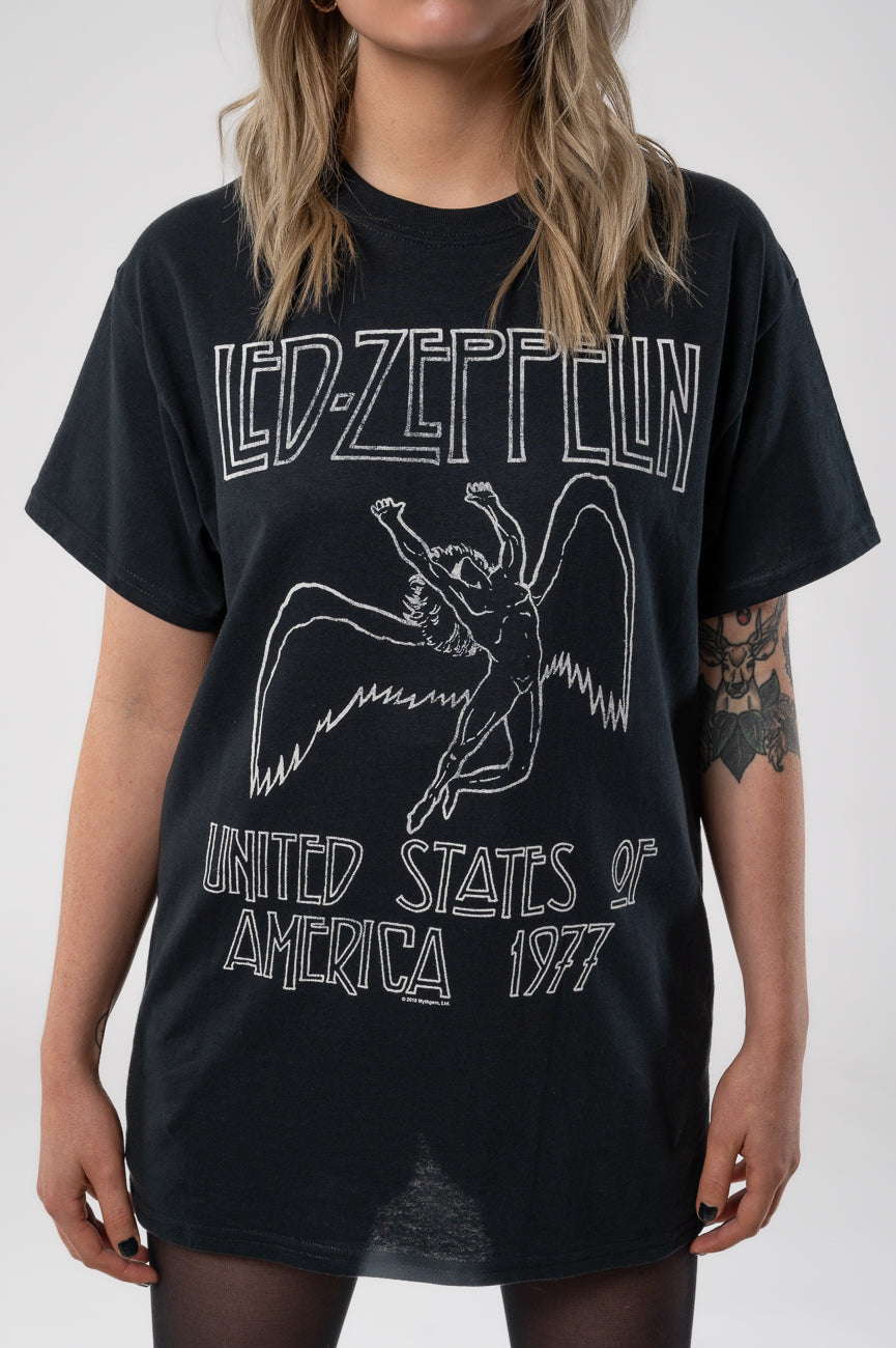 Led Zeppelin USA 77 T Shirt product image 3