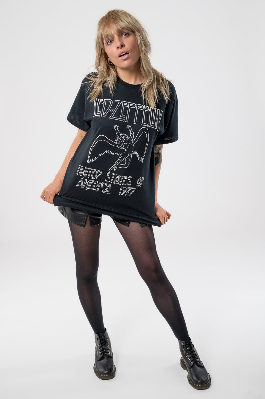 Led Zeppelin USA 77 T Shirt product image 5