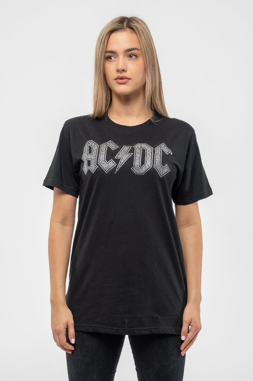 AC/DC Diamante Voltage Band Logo T Shirt product image 1