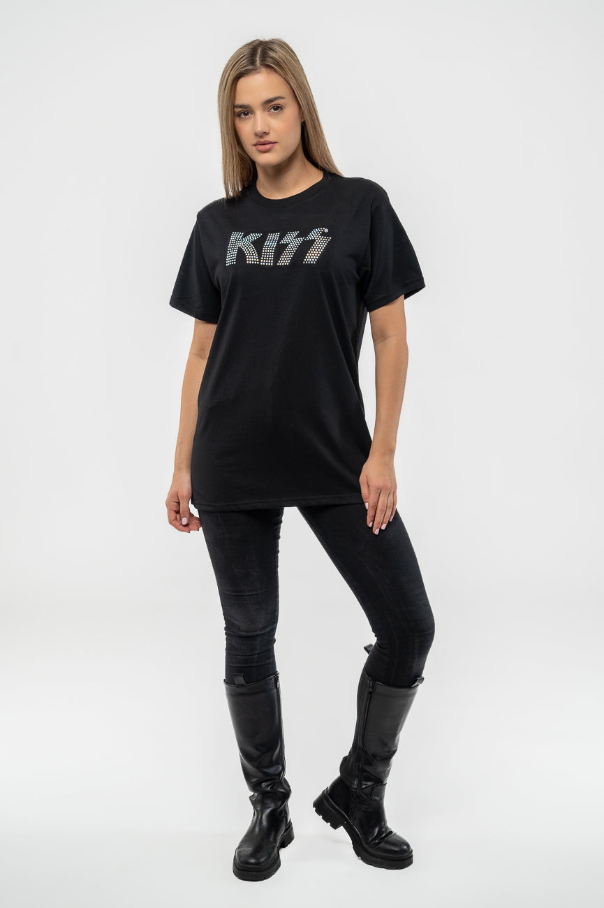 KISS Diamante Band Logo T Shirt product image 2