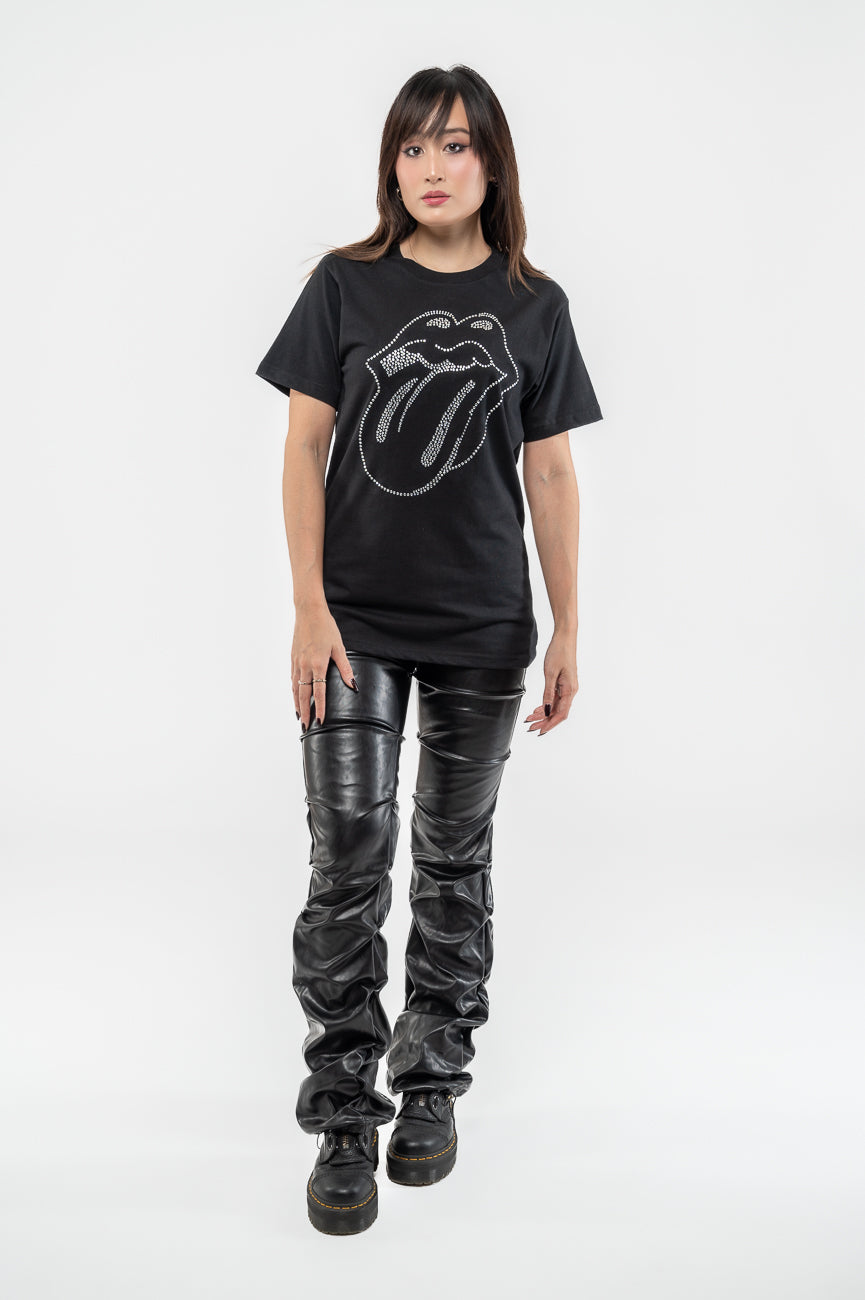 The Rolling Stones Tongue Diamante T Shirt product image 2