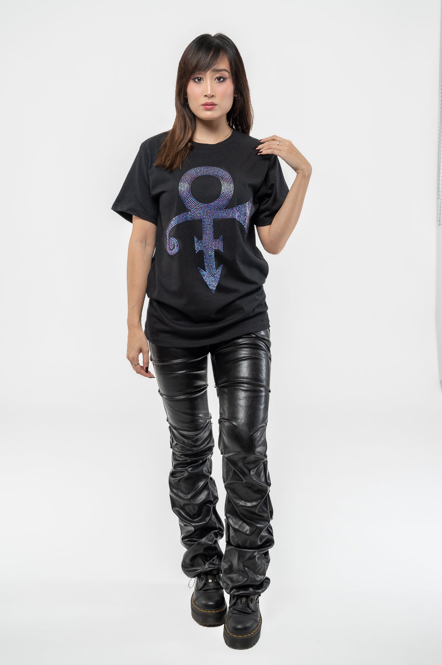 Prince Purple Diamante Symbol Logo T Shirt product image 2