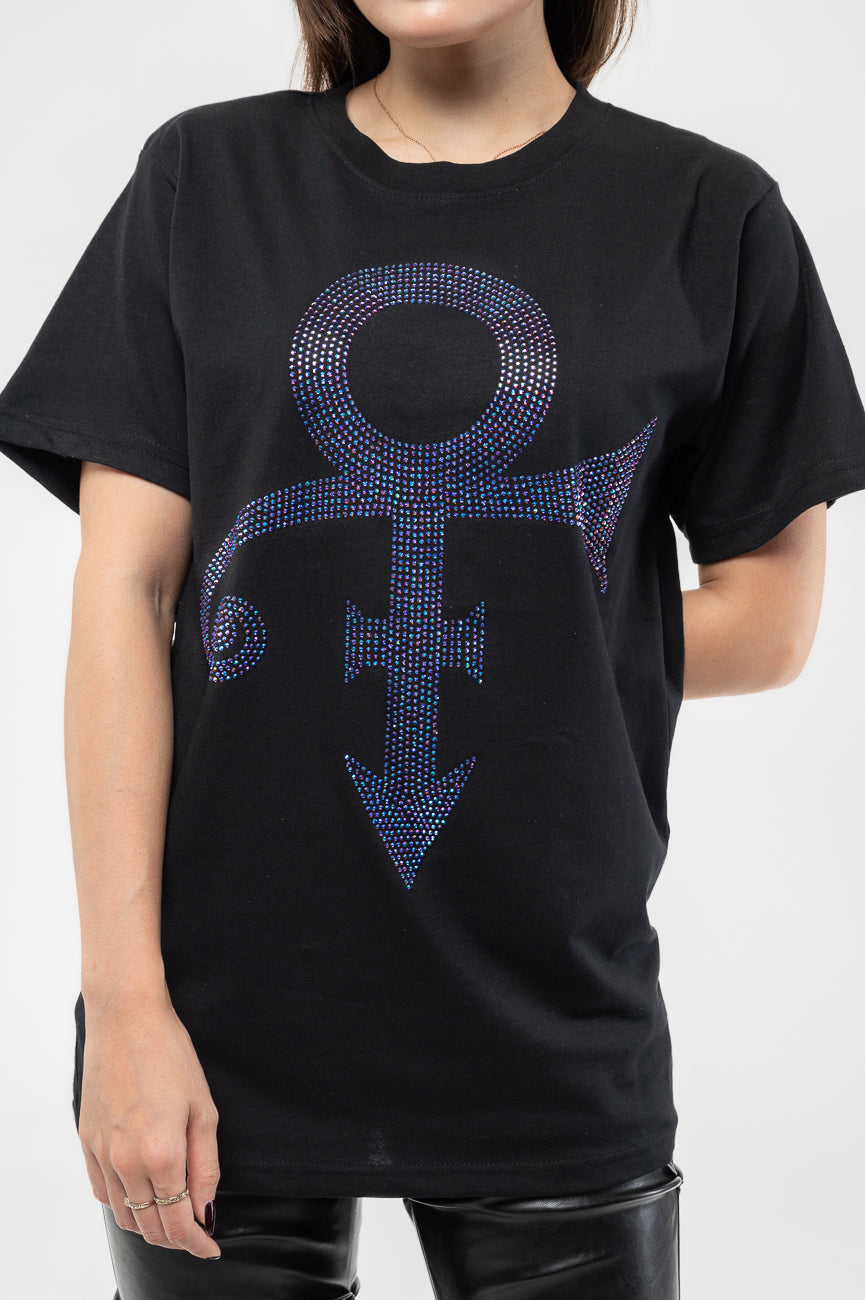 Prince Purple Diamante Symbol Logo T Shirt product image 3