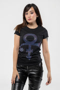 Prince Purple Symbol Diamante Skinny T Shirt product image 1