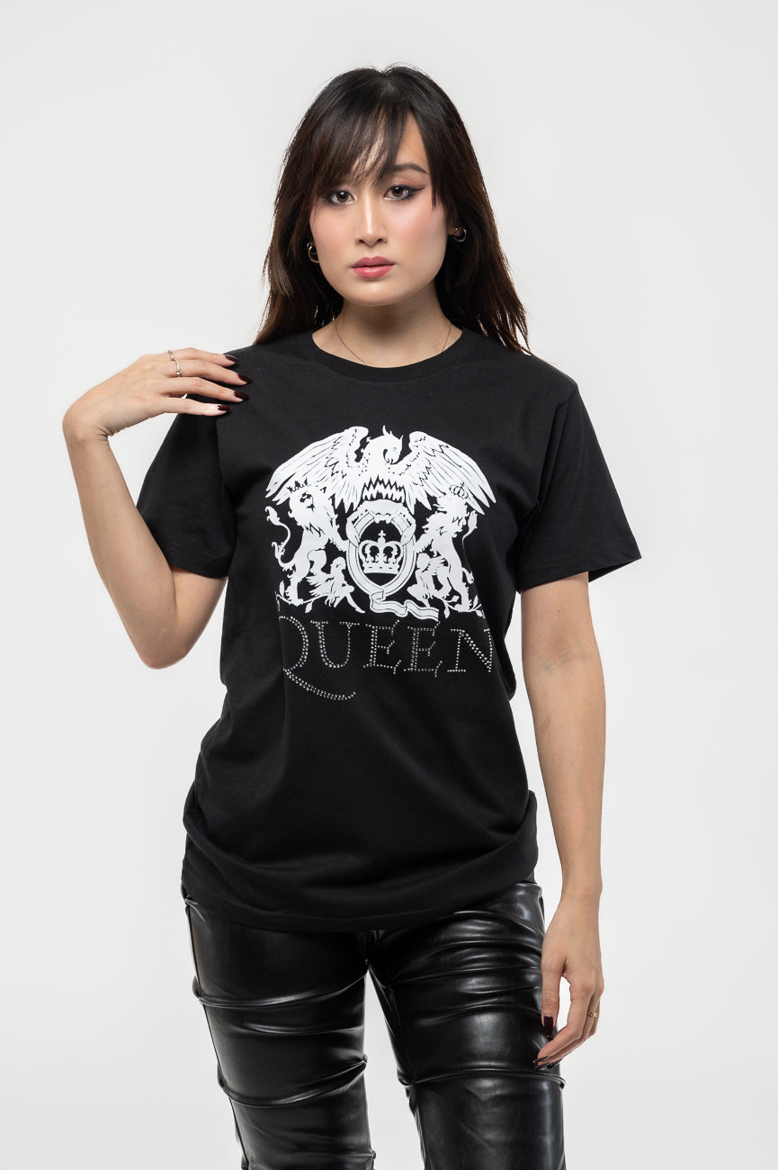 Queen Classic Crest Diamante T Shirt product image 1