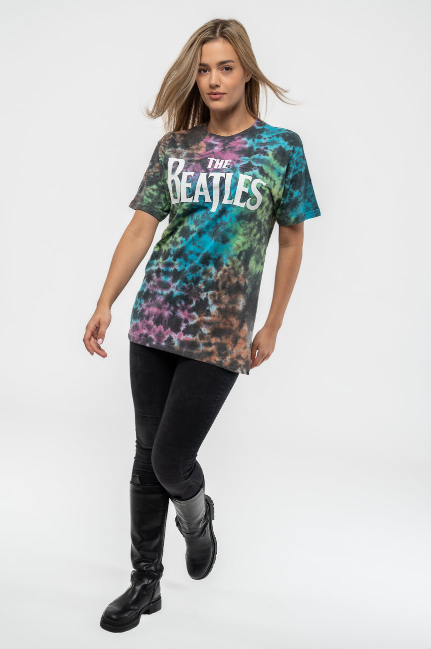 The Beatles Drop T Band Logo Dip Dye Tee product image 5