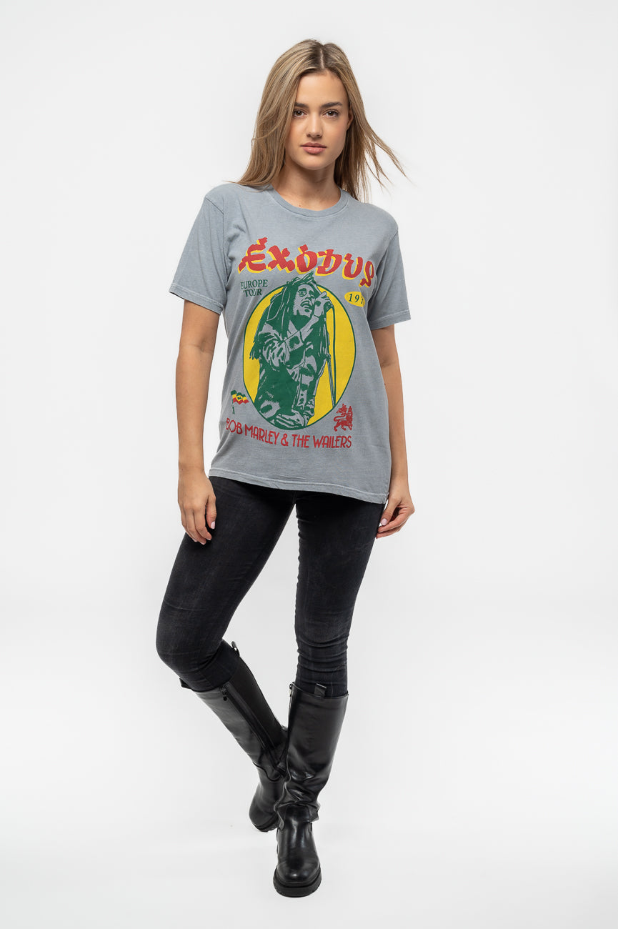 Bob Marley Exodus 1977 Tour Dye Wash T Shirt product image 2