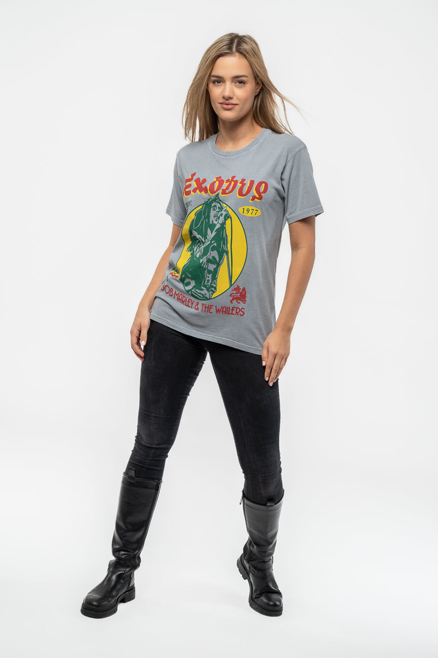 Bob Marley Exodus 1977 Tour Dye Wash T Shirt product image 5