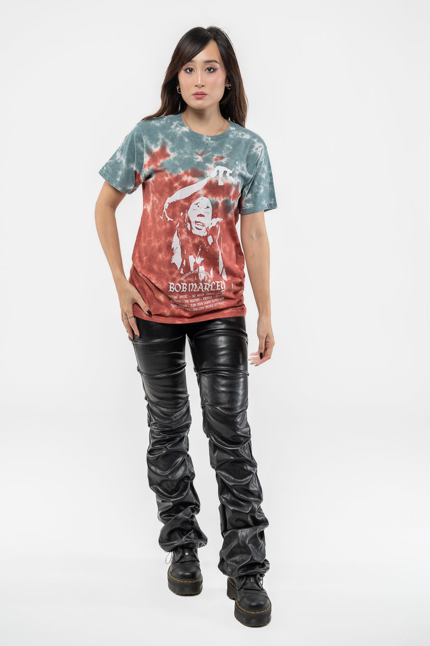 Bob Marley Exodus Playlist Dye Wash T Shirt product image 2