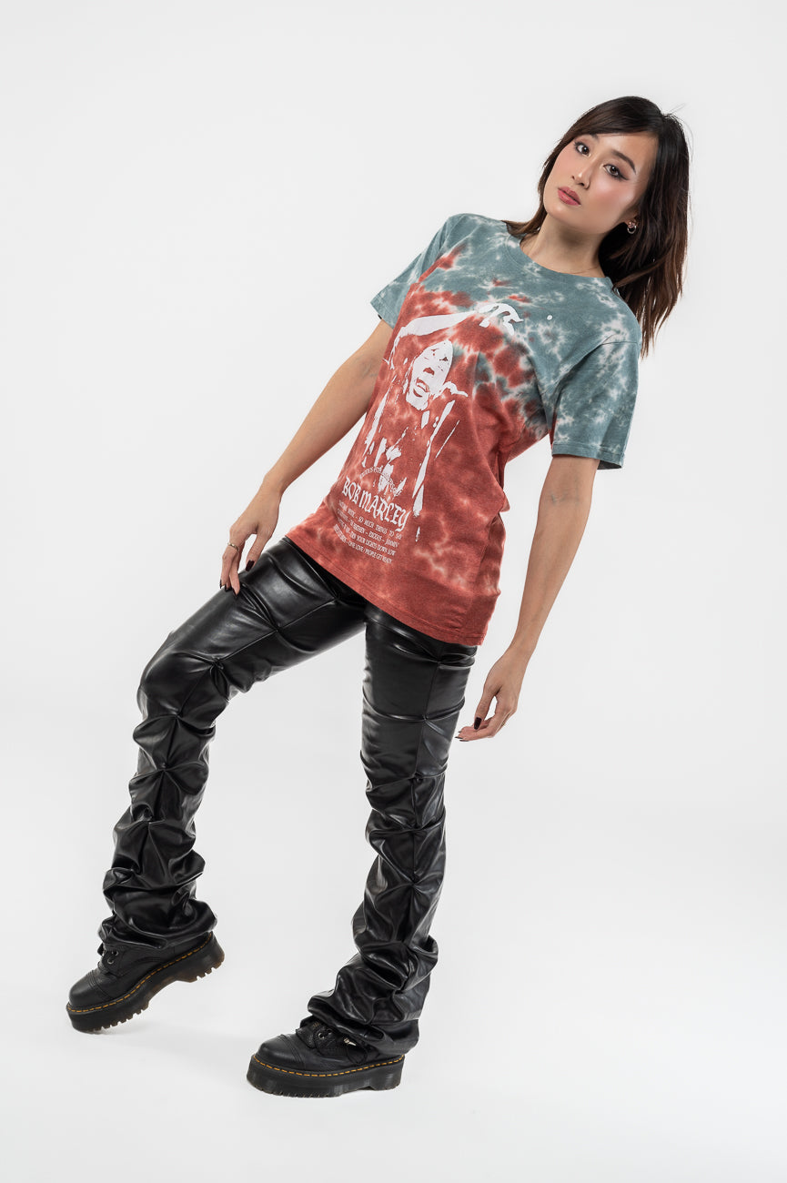 Bob Marley Exodus Playlist Dye Wash T Shirt product image 4
