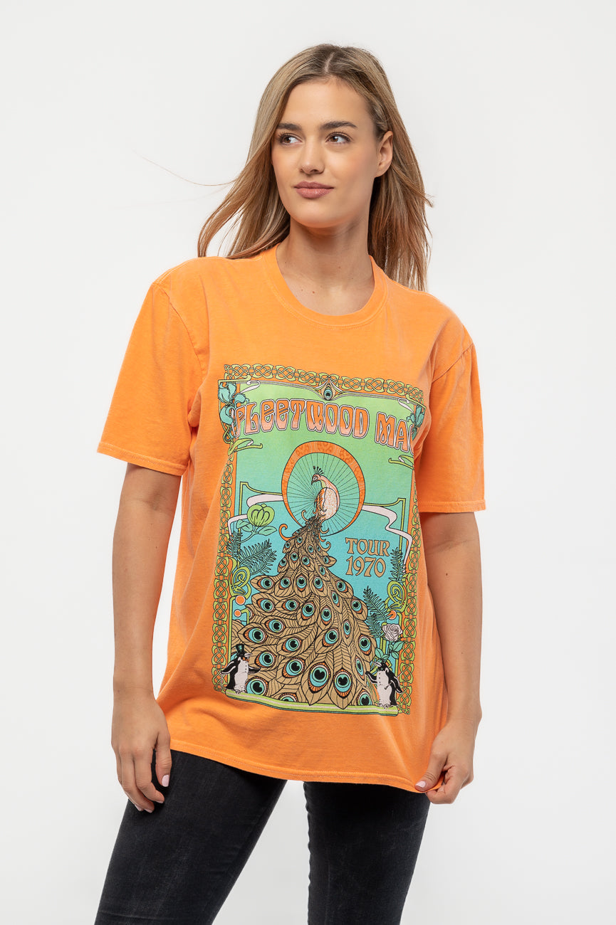 Fleetwood Mac 1970 Tour Peacock T Shirt product image 1