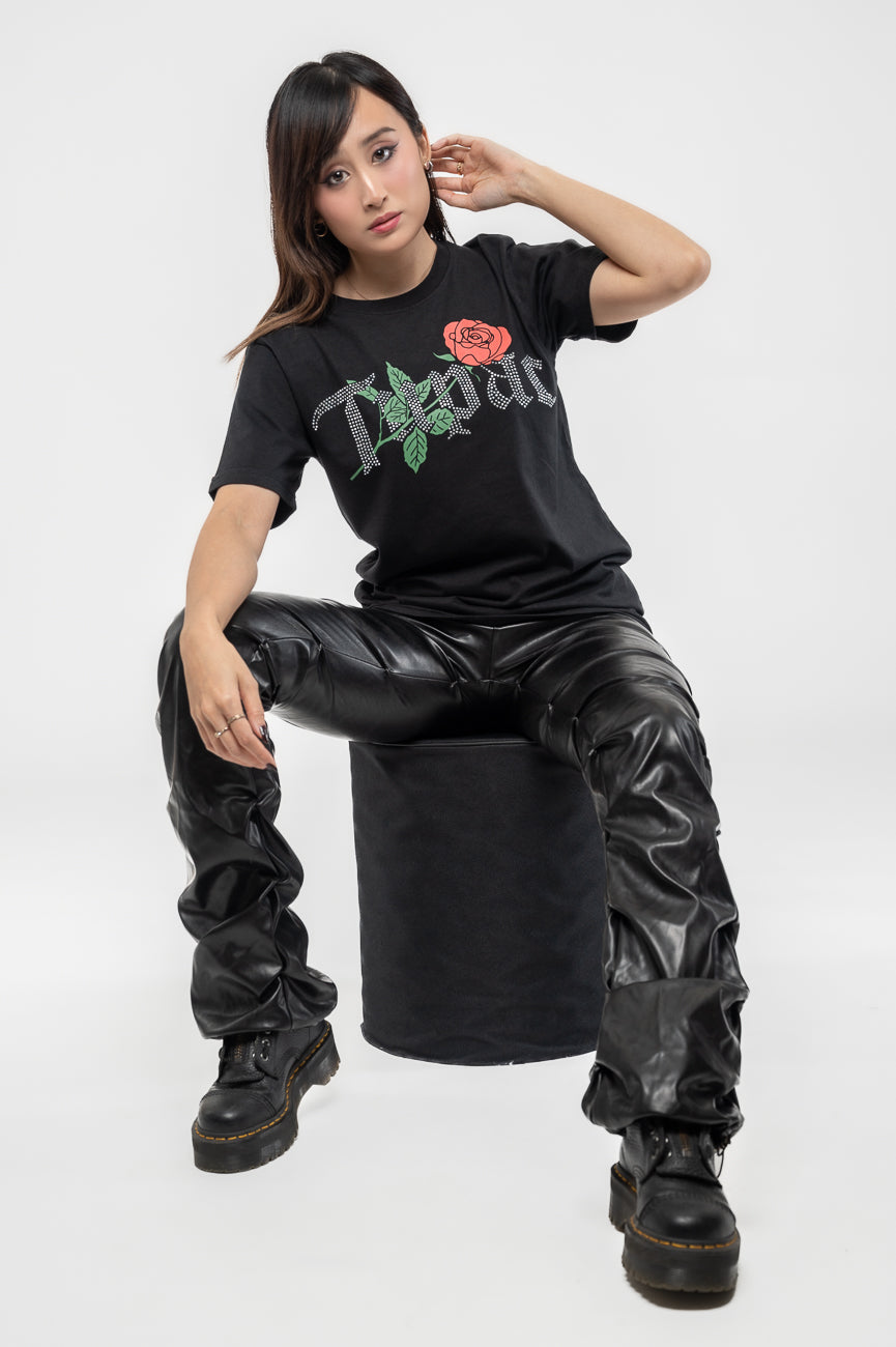 Tupac Diamante Rose T Shirt product image 5