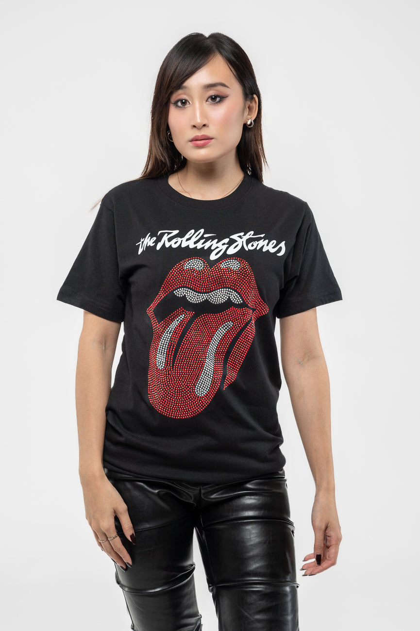 The Rolling Stones Diamante Logo and Tongue T Shirt product image 1
