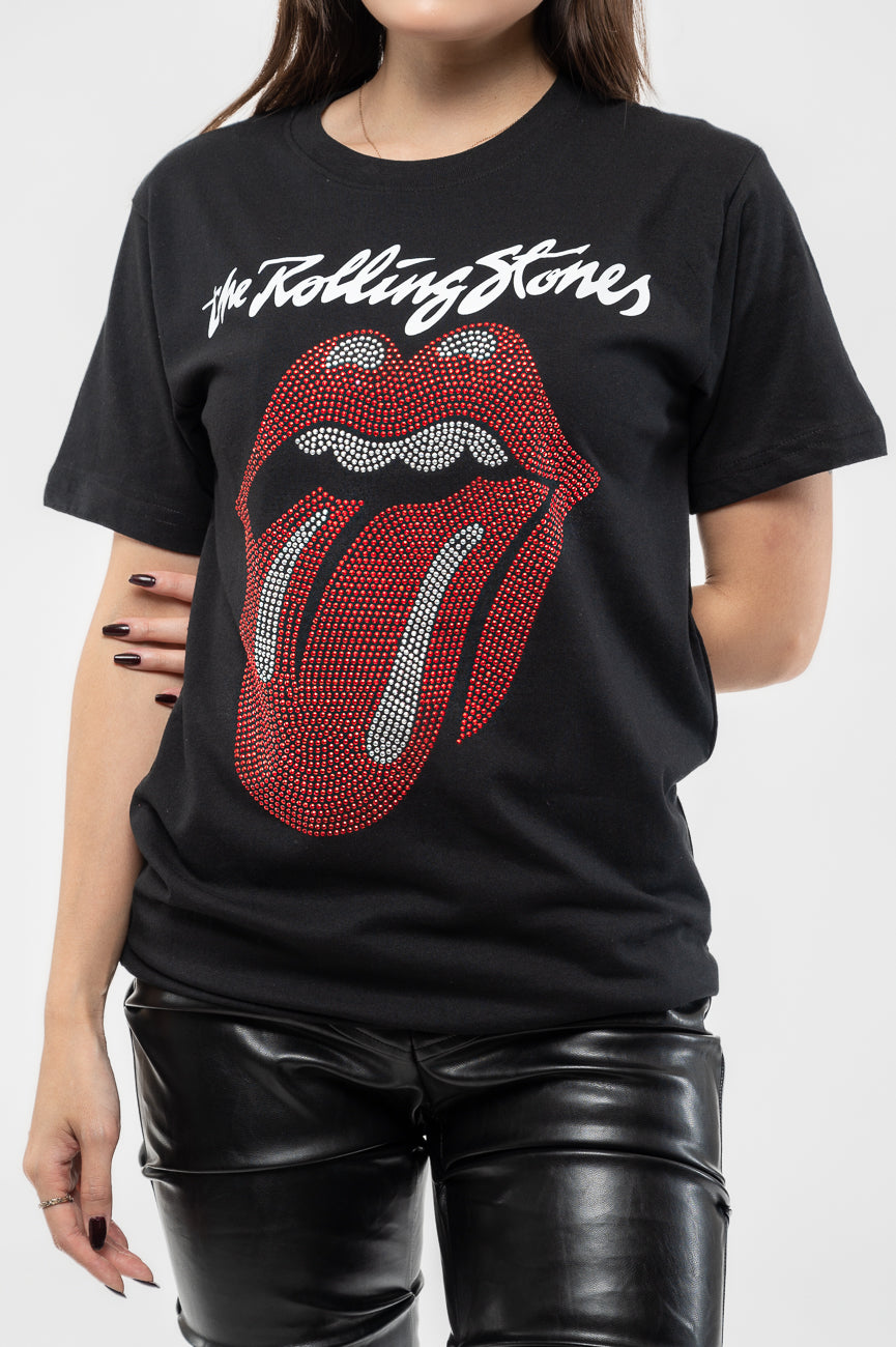 The Rolling Stones Diamante Logo and Tongue T Shirt product image 3