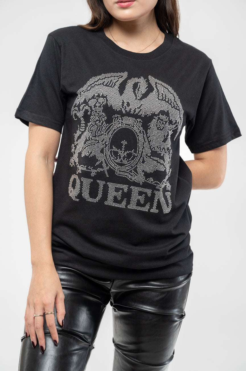 Queen Diamante Classic Crest T Shirt product image 3