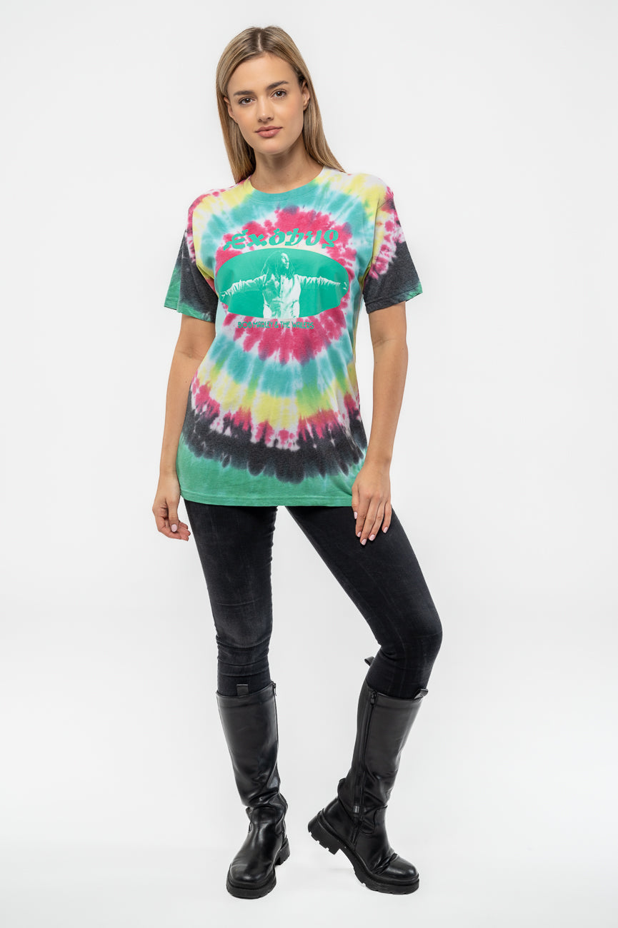 Bob Marley Exodus Oval Tie Dye T Shirt product image 2