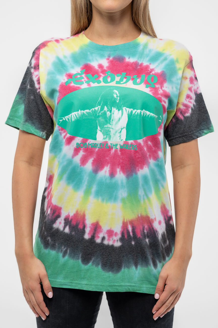 Bob Marley Exodus Oval Tie Dye T Shirt product image 3